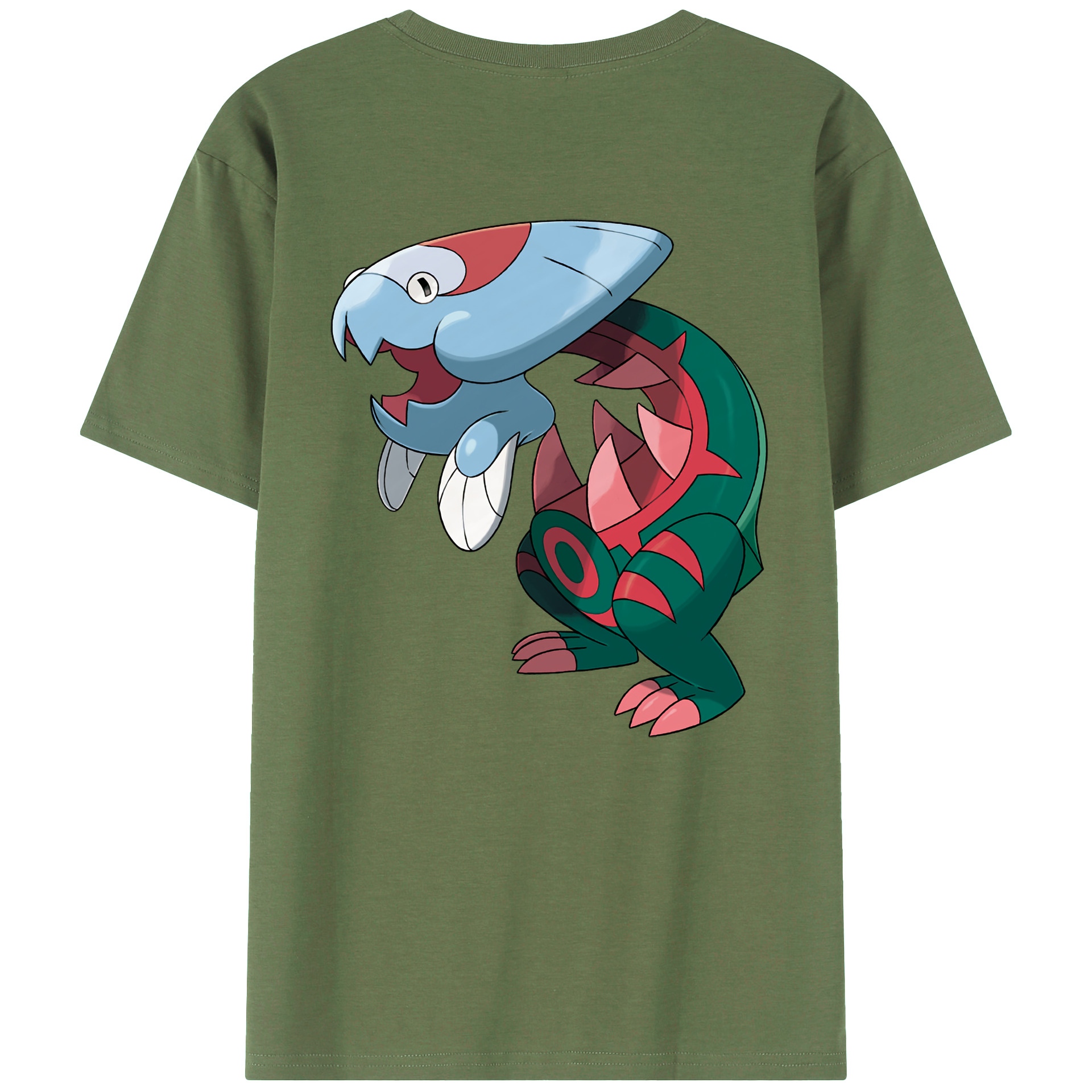 （画像用） ポケットモンスター Pokémon 綿100％ メンズ半袖Tシャツ（バックプリント） 通気性